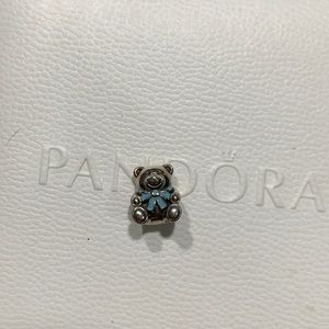 Pandora Teddy bear blue charm